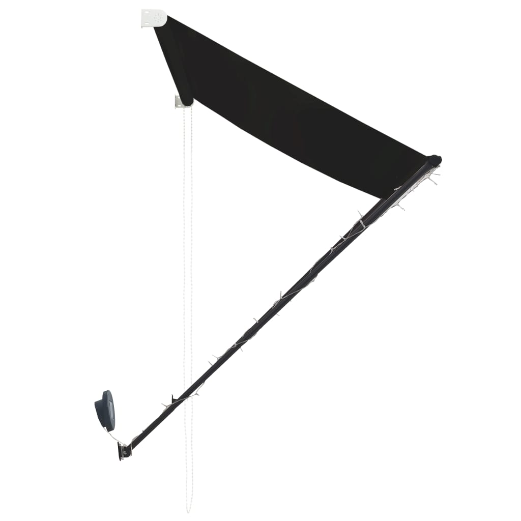 Luifel uittrekbaar met LED 250x150 cm antraciet Zonwering | Creëer jouw Trendy Thuis | Gratis bezorgd & Retour | Trendy.nl