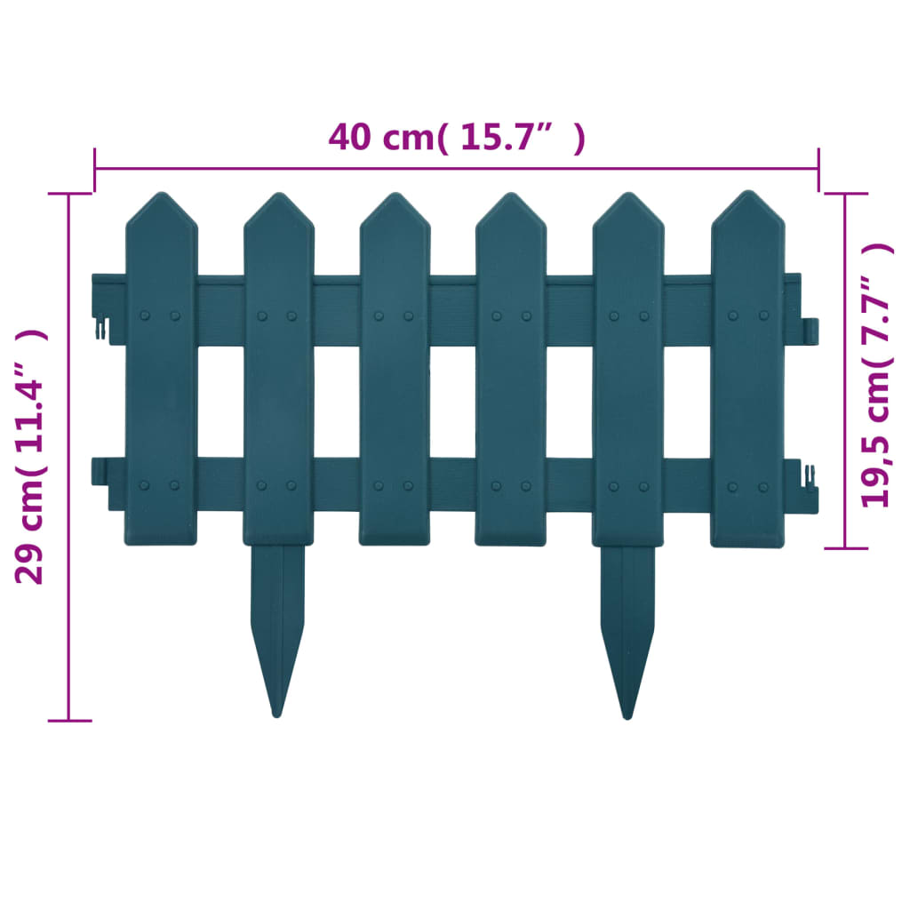 Gazonranden 25 st 10 m PP groen Borderranden | Creëer jouw Trendy Thuis | Gratis bezorgd & Retour | Trendy.nl