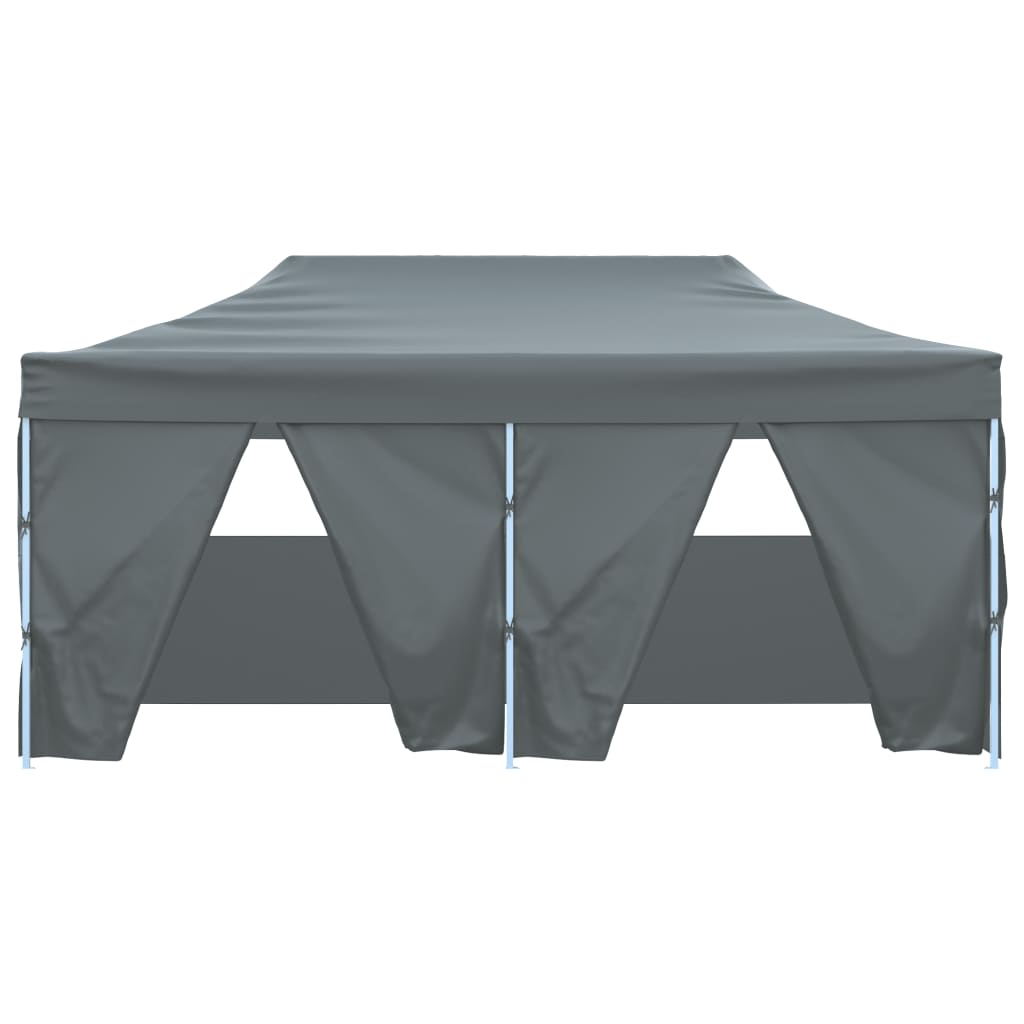 Partytent met 4 zijwanden inklapbaar 3x6 m staal antraciet Partytenten & prieëlen | Creëer jouw Trendy Thuis | Gratis bezorgd & Retour | Trendy.nl