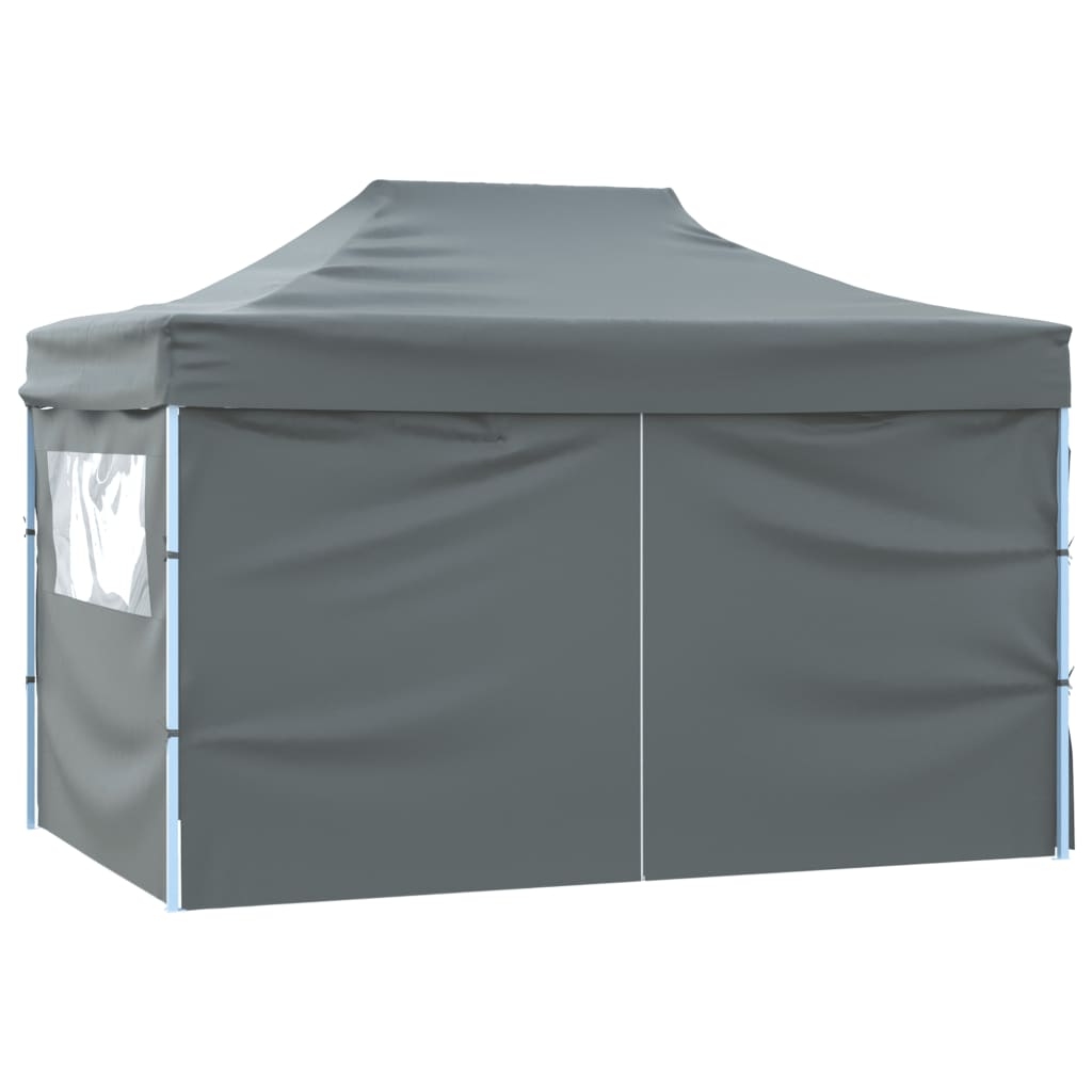 Partytent met 4 zijwanden inklapbaar 3x4 m staal antraciet Partytenten & prieëlen | Creëer jouw Trendy Thuis | Gratis bezorgd & Retour | Trendy.nl