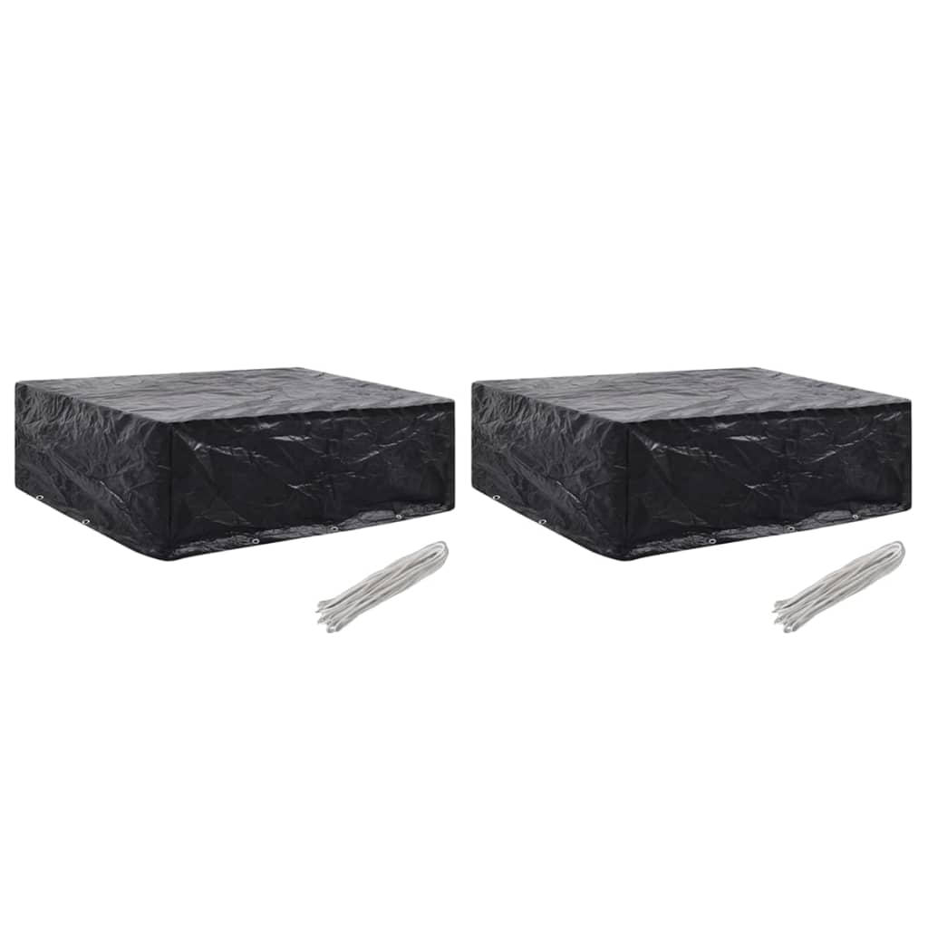 Tuinmeubelhoezen 2 st 8 ogen 250x210x90 cm Tuinmeubelhoezen | Creëer jouw Trendy Thuis | Gratis bezorgd & Retour | Trendy.nl