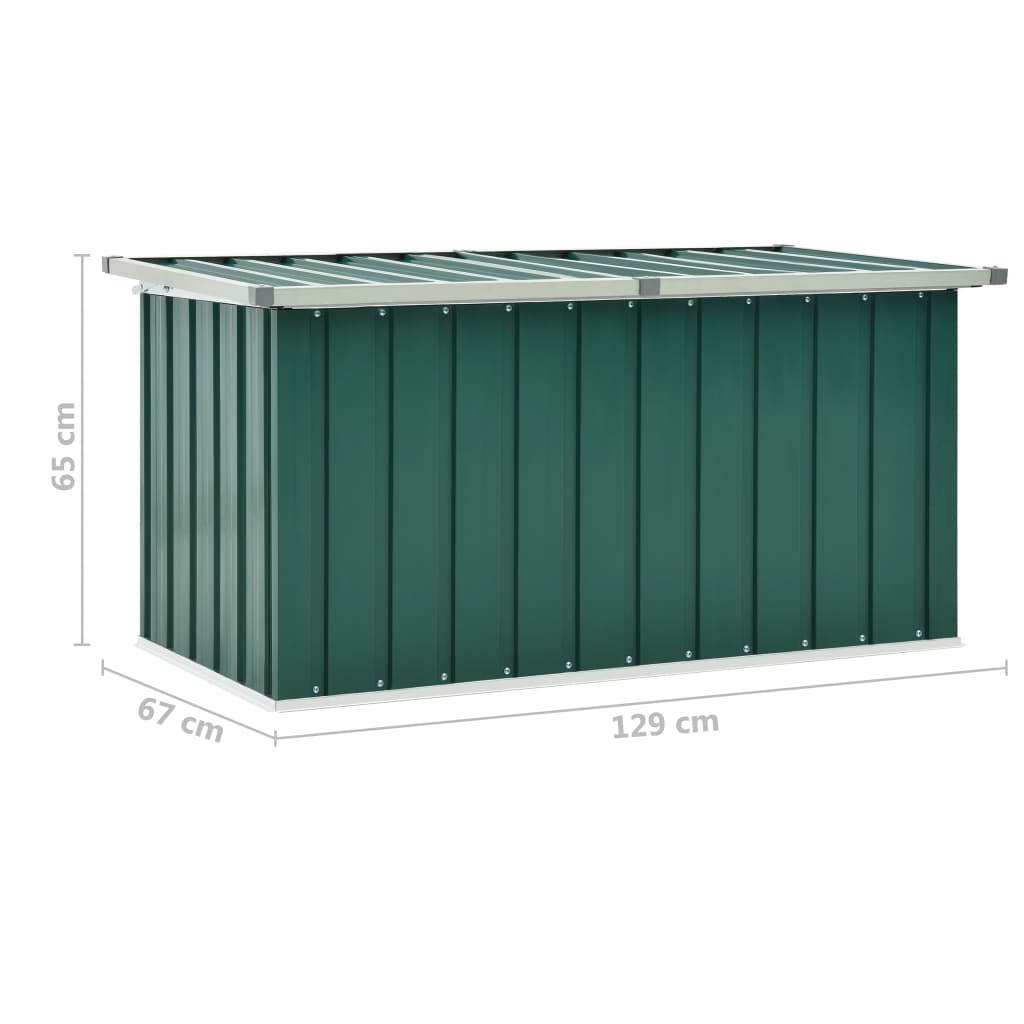 Tuinbox 129x67x65 cm groen Opbergboxen voor buiten | Creëer jouw Trendy Thuis | Gratis bezorgd & Retour | Trendy.nl