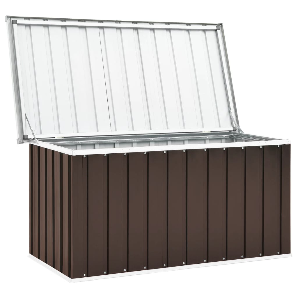 Tuinbox 129x67x65 cm bruin Opbergboxen voor buiten | Creëer jouw Trendy Thuis | Gratis bezorgd & Retour | Trendy.nl