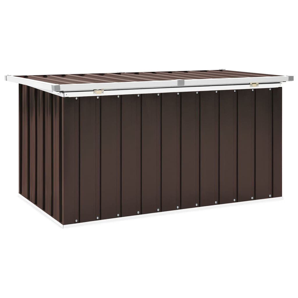 Tuinbox 129x67x65 cm bruin Opbergboxen voor buiten | Creëer jouw Trendy Thuis | Gratis bezorgd & Retour | Trendy.nl