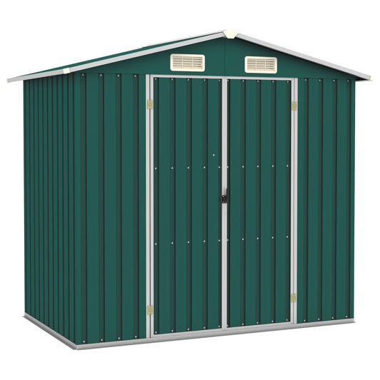 Tuinschuur 205x129x183 cm gegalvaniseerd staal groen Tuinhuizen | Creëer jouw Trendy Thuis | Gratis bezorgd & Retour | Trendy.nl