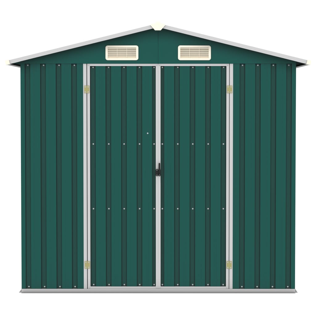 Tuinschuur 205x129x183 cm gegalvaniseerd staal groen Tuinhuizen | Creëer jouw Trendy Thuis | Gratis bezorgd & Retour | Trendy.nl