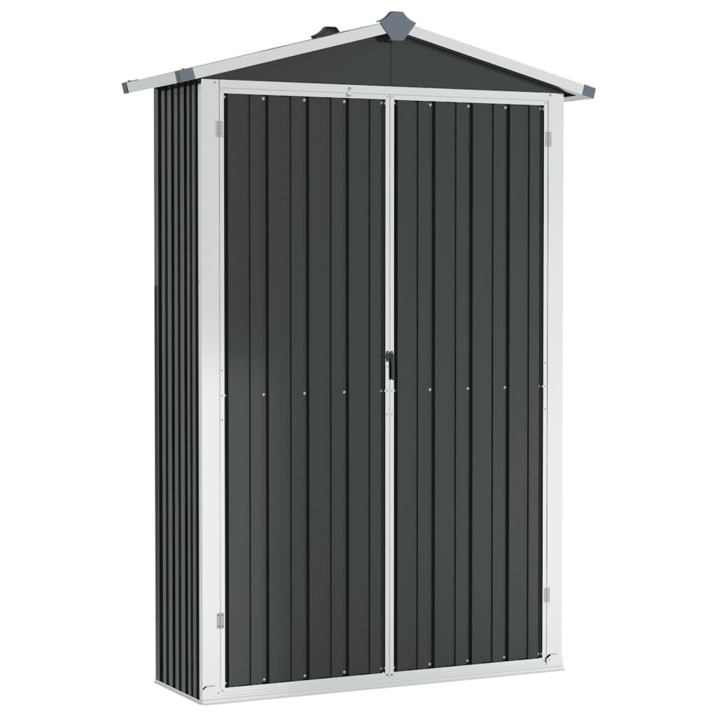 Tuinschuur 116x45x175 cm gegalvaniseerd staal grijs Tuinhuizen | Creëer jouw Trendy Thuis | Gratis bezorgd & Retour | Trendy.nl