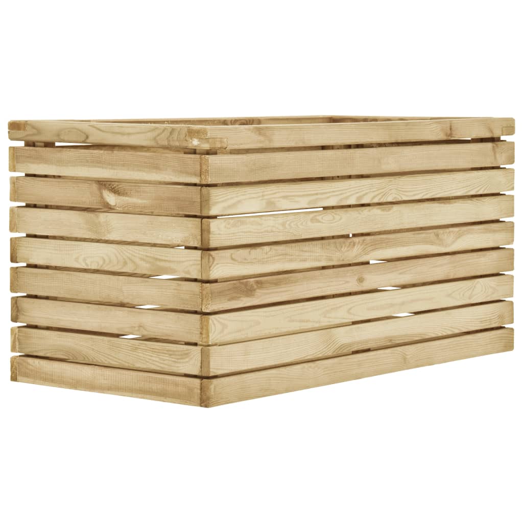 Plantenbak verhoogd 100x50x50 cm geïmpregneerd grenenhout Bloempotten & plantenbakken | Creëer jouw Trendy Thuis | Gratis bezorgd & Retour | Trendy.nl