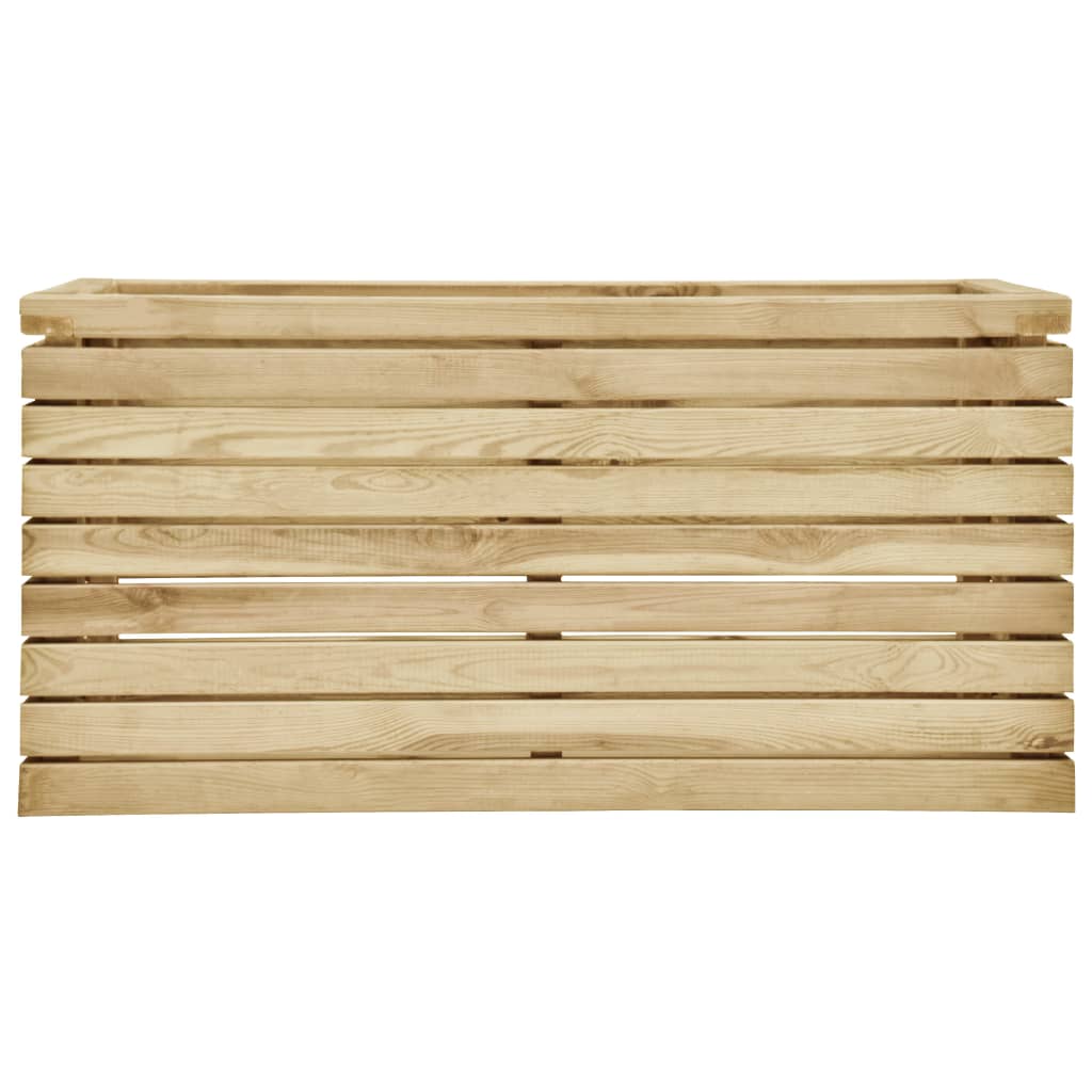 Plantenbak verhoogd 100x50x50 cm geïmpregneerd grenenhout Bloempotten & plantenbakken | Creëer jouw Trendy Thuis | Gratis bezorgd & Retour | Trendy.nl