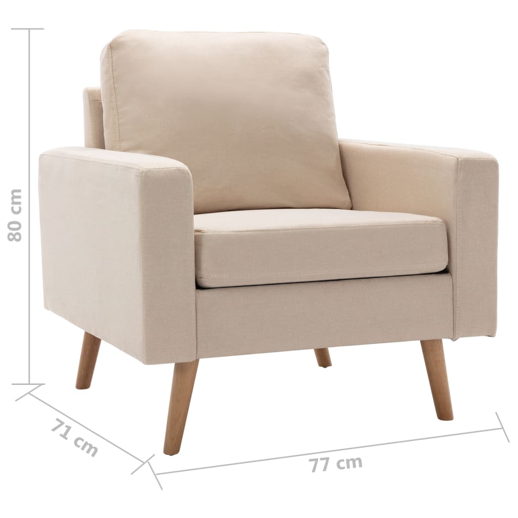 Fauteuil stof crème Fauteuils & Relaxfauteuils | Creëer jouw Trendy Thuis | Gratis bezorgd & Retour | Trendy.nl