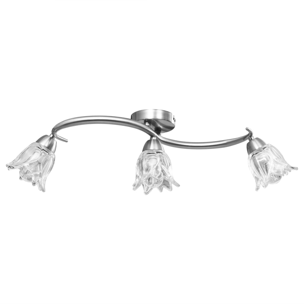 Plafondlamp met glazen tulpvormige kappen 3xE14 transparant Plafondlampen | Creëer jouw Trendy Thuis | Gratis bezorgd & Retour | Trendy.nl