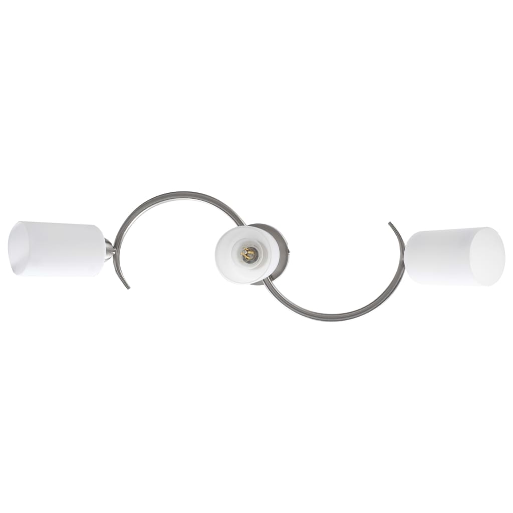 Plafondlamp met keramieke cilindervormige kappen 3xE14 wit Plafondlampen | Creëer jouw Trendy Thuis | Gratis bezorgd & Retour | Trendy.nl