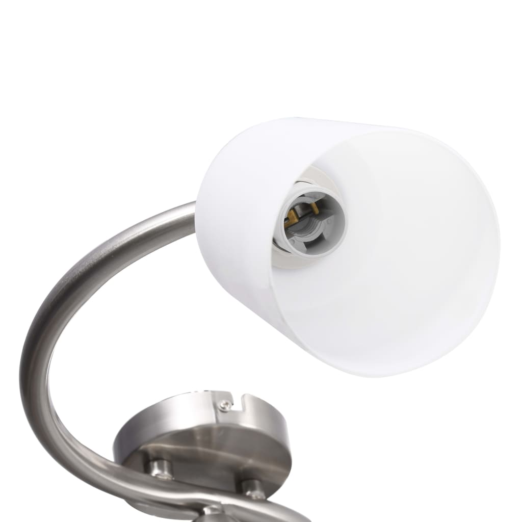 Plafondlamp met keramieke cilindervormige kappen 3xE14 wit Plafondlampen | Creëer jouw Trendy Thuis | Gratis bezorgd & Retour | Trendy.nl