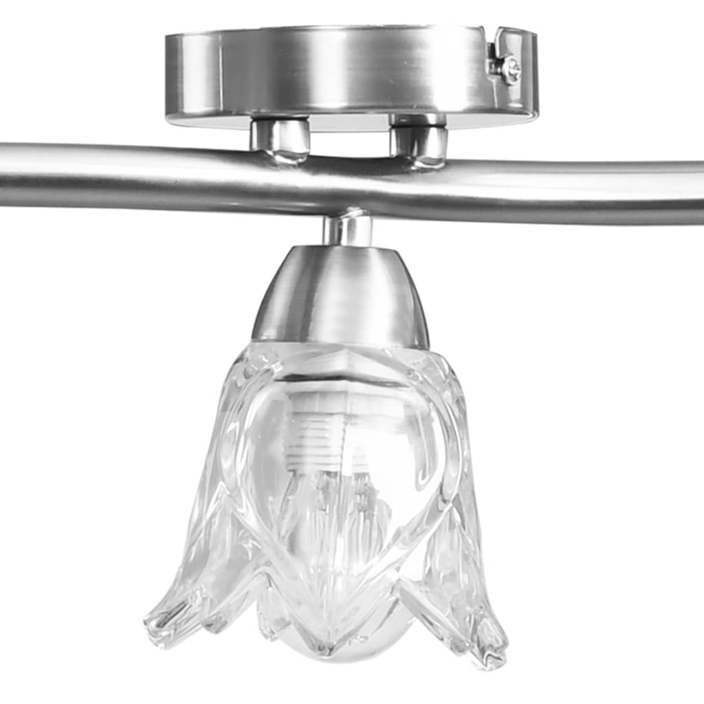 Plafondlamp met glazen tulpvormige kappen 5xE14 transparant Plafondlampen | Creëer jouw Trendy Thuis | Gratis bezorgd & Retour | Trendy.nl