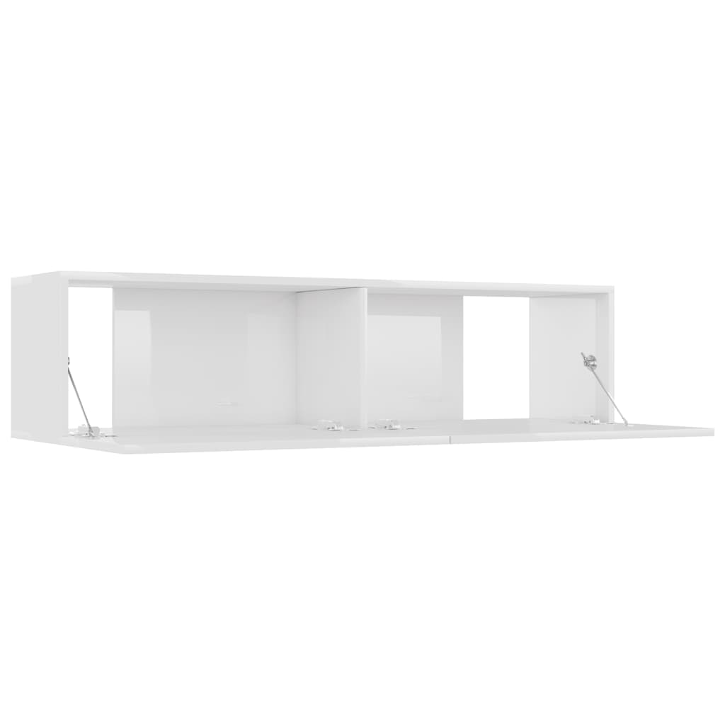 Tv-meubel 120x30x30 cm bewerkt hout hoogglans wit Tv-meubels | Creëer jouw Trendy Thuis | Gratis bezorgd & Retour | Trendy.nl