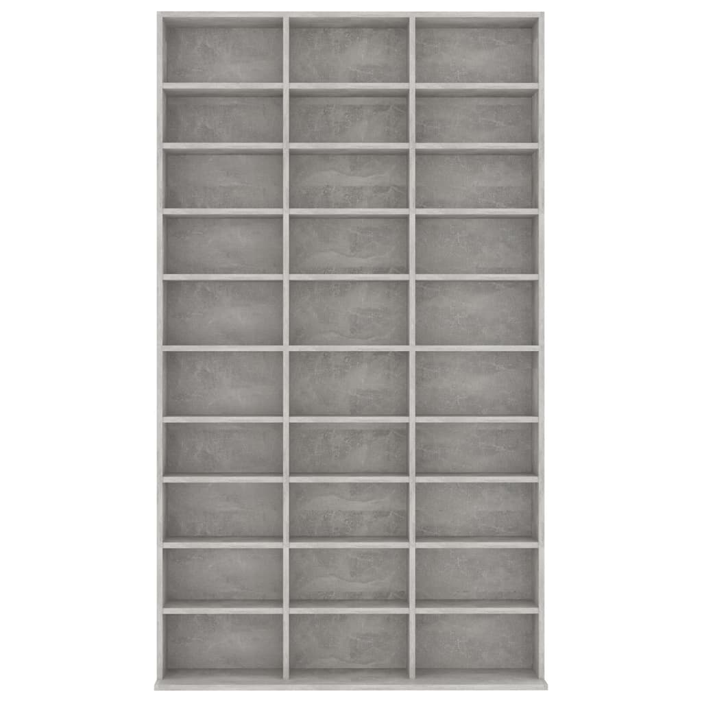 Cd-kast 102x16x177,5 cm bewerkt hout betongrijs Cd- & dvd-kasten | Creëer jouw Trendy Thuis | Gratis bezorgd & Retour | Trendy.nl