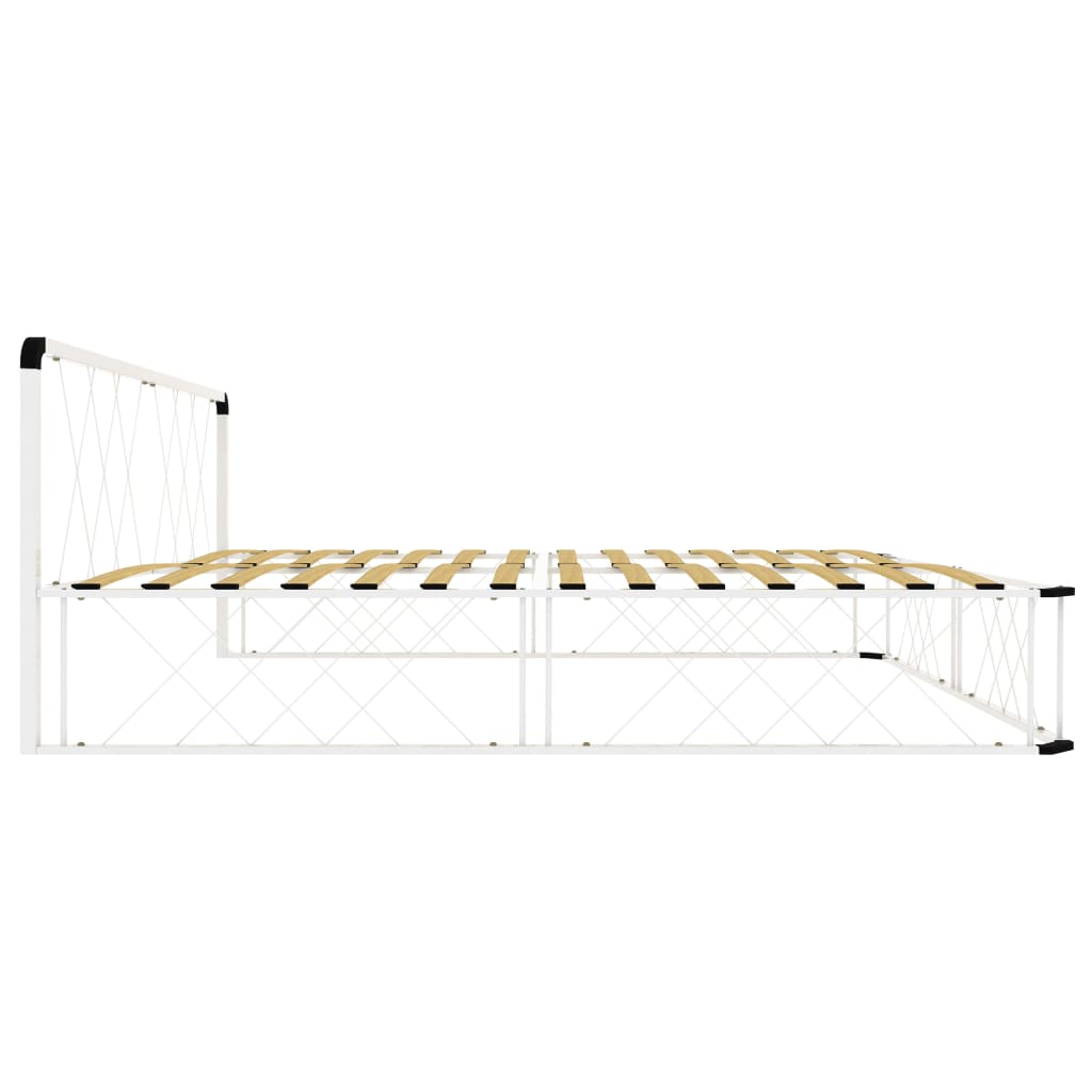 Bedframe metaal wit 200x200 cm Bedden & bedframes | Creëer jouw Trendy Thuis | Gratis bezorgd & Retour | Trendy.nl