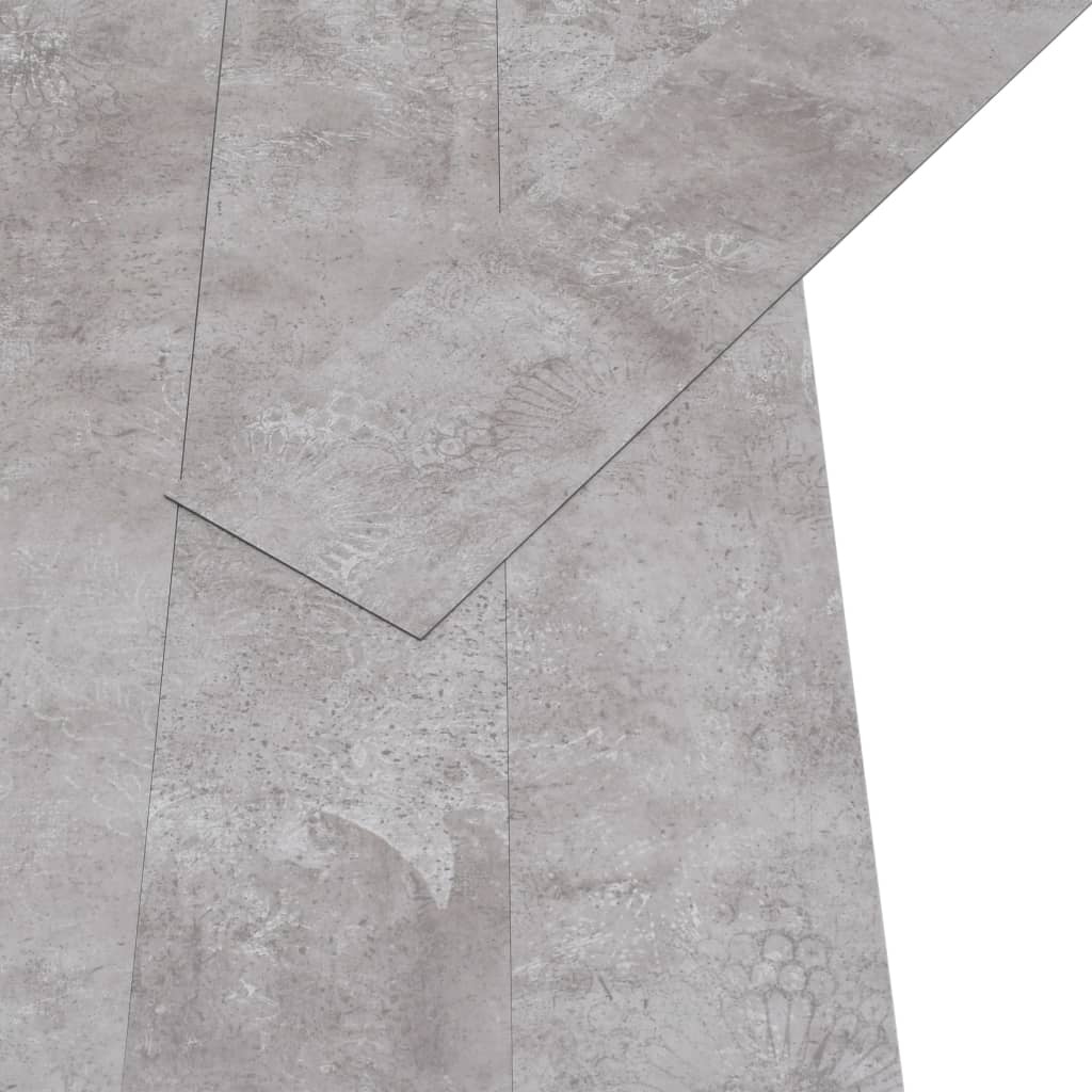 Vloerplanken zelfklevend 5,02 m² 2 mm PVC aardegrijs