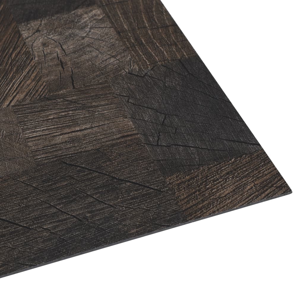 Vloerplanken zelfklevend 5,11 m² PVC houtstructuur bruin