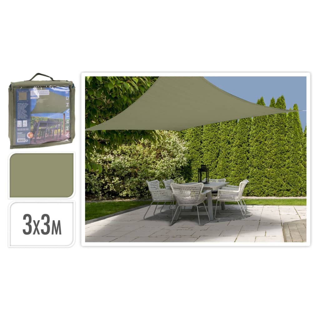 ProGarden Schaduwdoek vierkant 3x3 m groen Parasols en zonneschermen | Creëer jouw Trendy Thuis | Gratis bezorgd & Retour | Trendy.nl