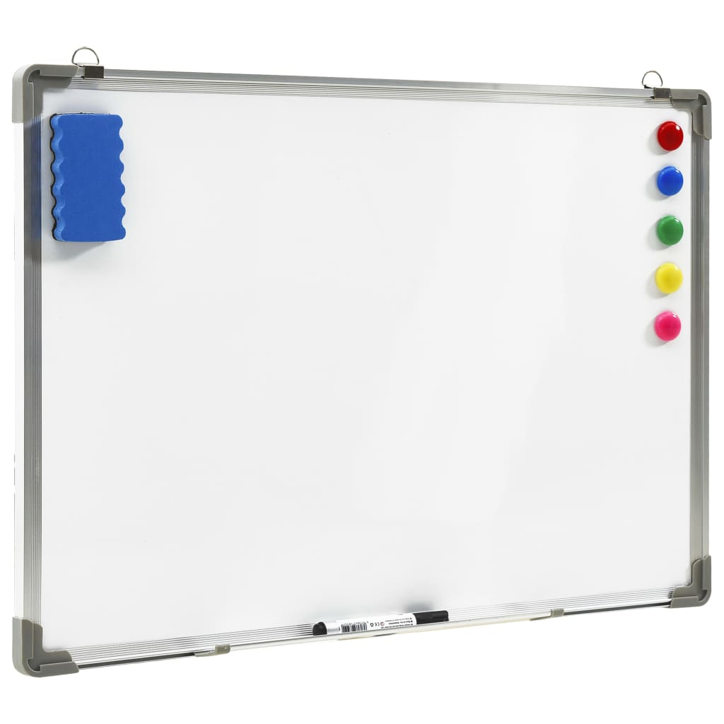 Whiteboard magnetisch 70x50 cm staal wit