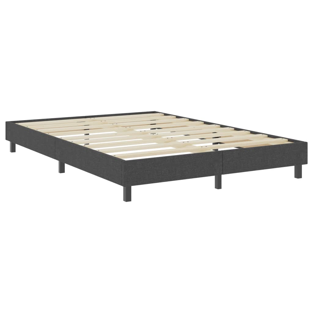 Boxspring stof donkergrijs 160x200 cm