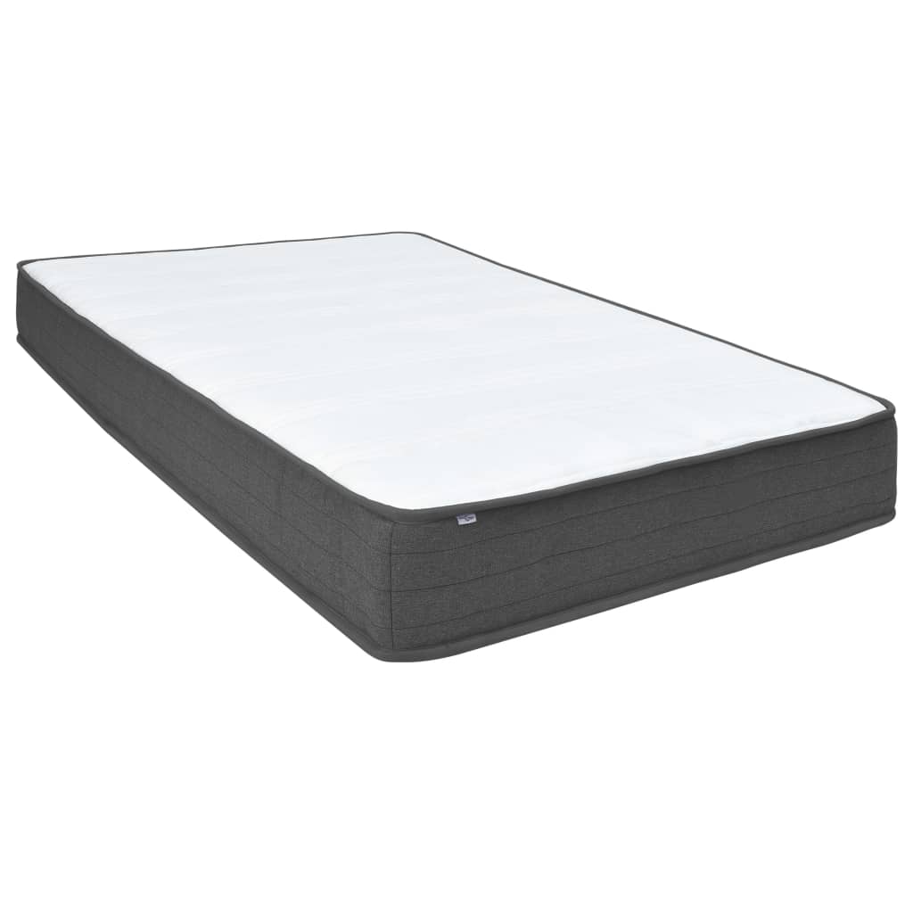 Boxspring stof donkergrijs 160x200 cm