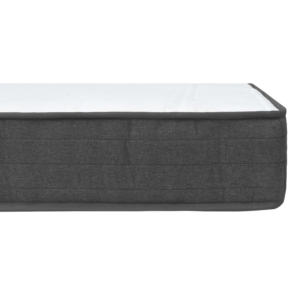 Boxspring stof donkergrijs 160x200 cm