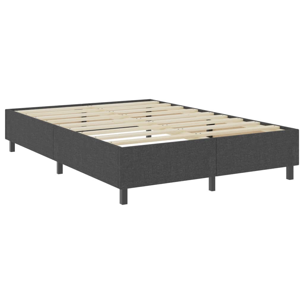 Boxspring stof donkergrijs 160x200 cm