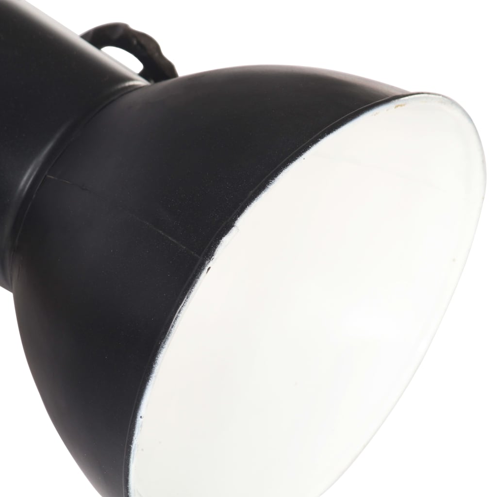 Wandlamp industrieel E27 90x25 cm zwart