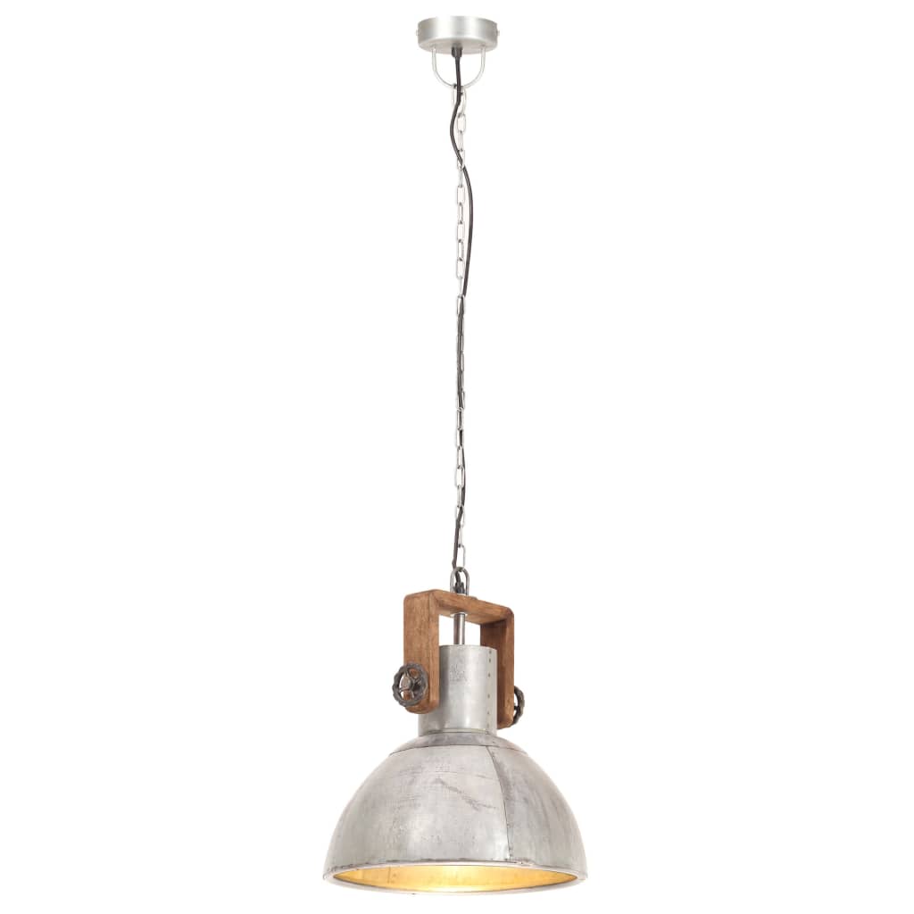 Hanglamp industrieel rond 25 W E27 30 cm zilverkleurig Lampen | Creëer jouw Trendy Thuis | Gratis bezorgd & Retour | Trendy.nl