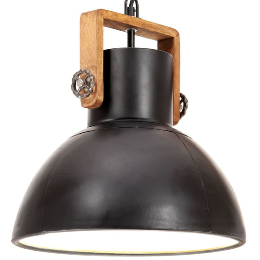 Hanglamp industrieel rond 25 W E27 30 cm zwart Lampen | Creëer jouw Trendy Thuis | Gratis bezorgd & Retour | Trendy.nl