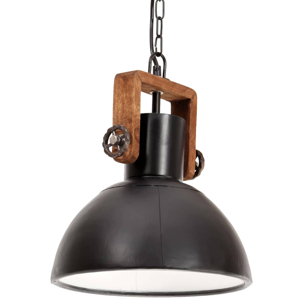 Hanglamp industrieel rond 25 W E27 30 cm zwart Lampen | Creëer jouw Trendy Thuis | Gratis bezorgd & Retour | Trendy.nl