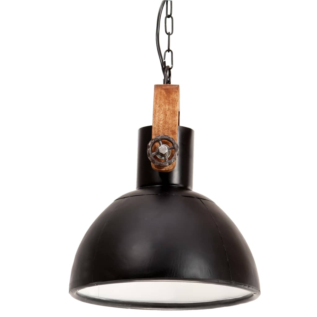 Hanglamp industrieel rond 25 W E27 30 cm zwart Lampen | Creëer jouw Trendy Thuis | Gratis bezorgd & Retour | Trendy.nl