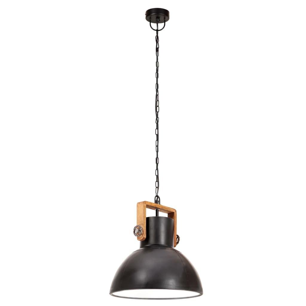 Hanglamp industrieel rond 25 W E27 30 cm zwart Lampen | Creëer jouw Trendy Thuis | Gratis bezorgd & Retour | Trendy.nl