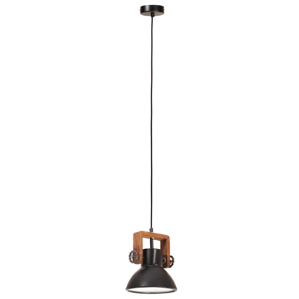 Hanglamp industrieel rond 25 W E27 19 cm zwart Lampen | Creëer jouw Trendy Thuis | Gratis bezorgd & Retour | Trendy.nl