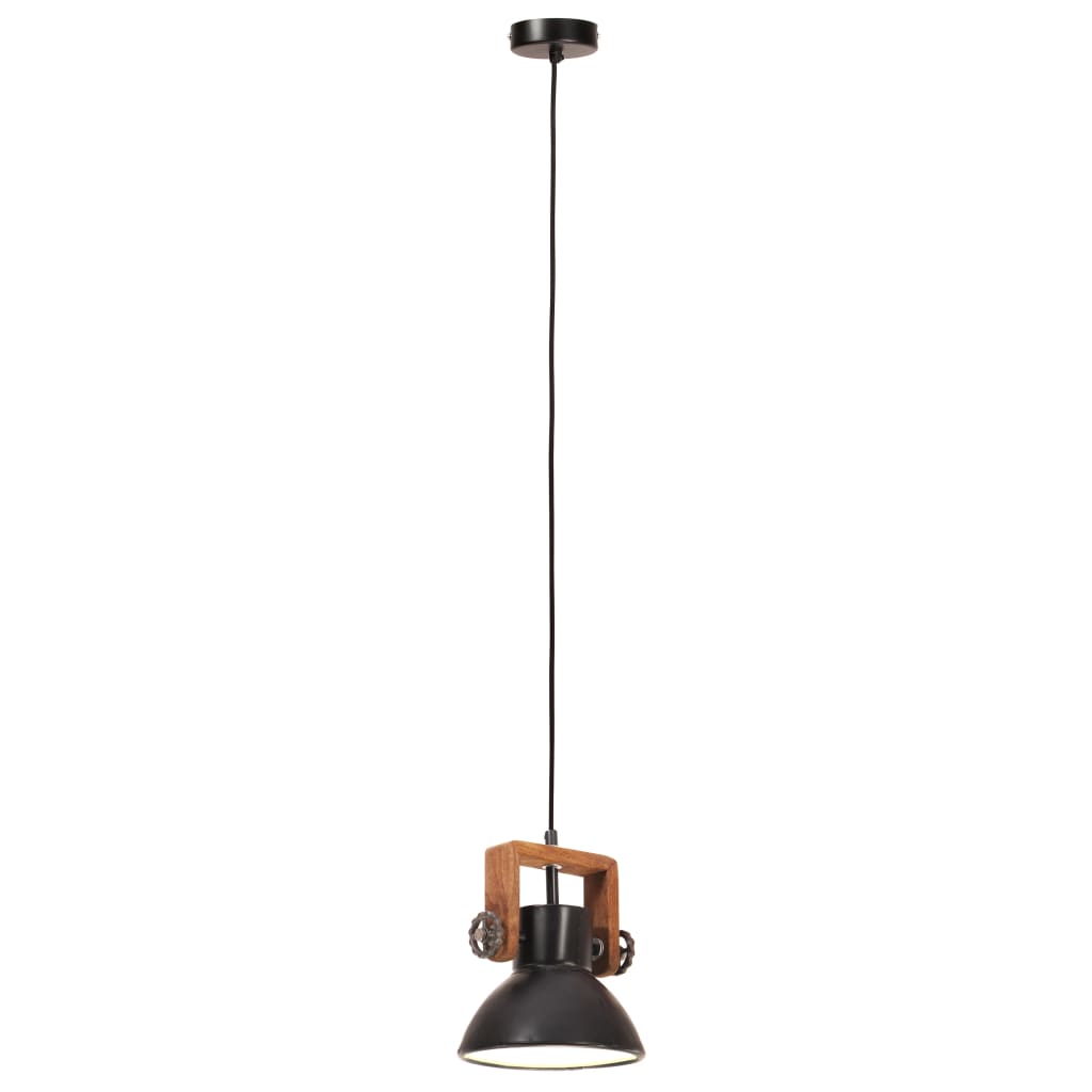 Hanglamp industrieel rond 25 W E27 19 cm zwart Lampen | Creëer jouw Trendy Thuis | Gratis bezorgd & Retour | Trendy.nl