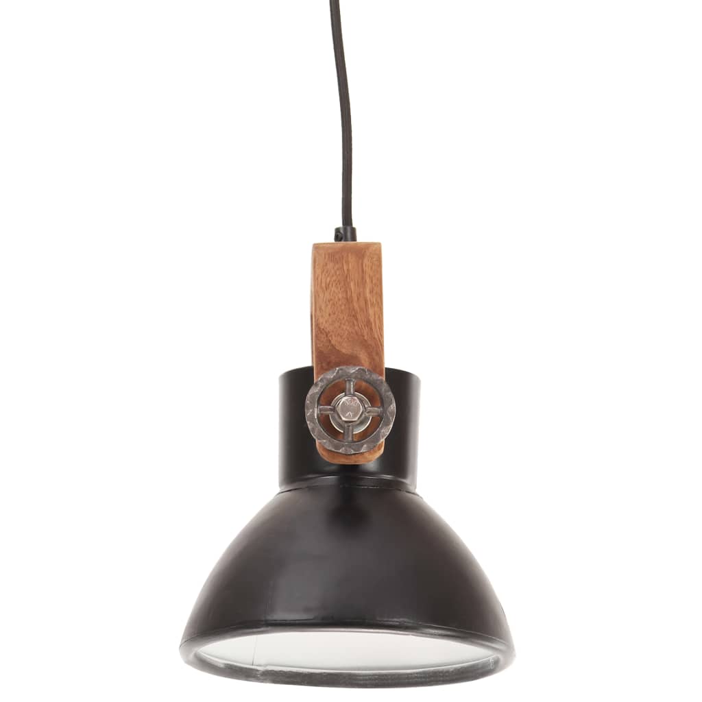 Hanglamp industrieel rond 25 W E27 19 cm zwart Lampen | Creëer jouw Trendy Thuis | Gratis bezorgd & Retour | Trendy.nl