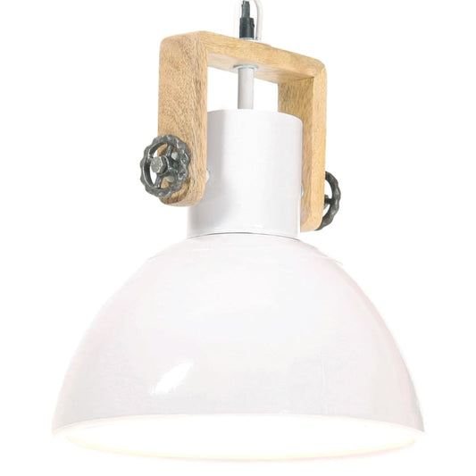 Hanglamp industrieel rond 25 W E27 30 cm wit Lampen | Creëer jouw Trendy Thuis | Gratis bezorgd & Retour | Trendy.nl