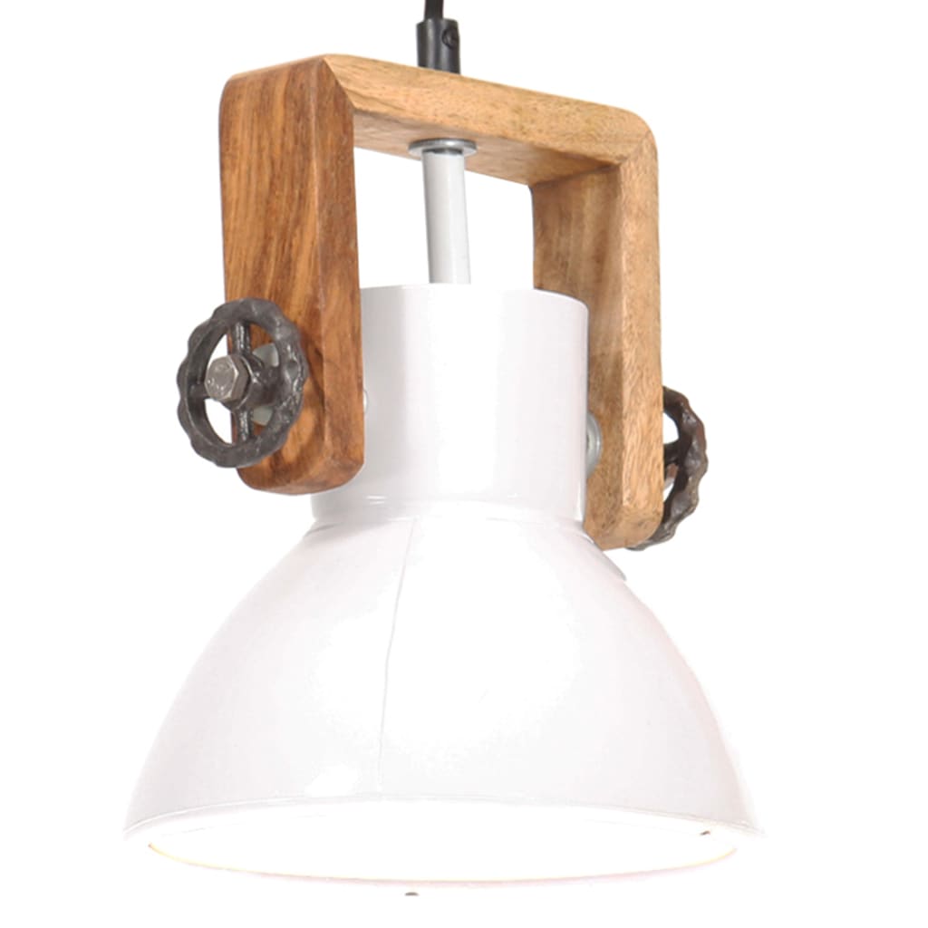 Hanglamp industrieel rond 25 W E27 19 cm wit Lampen | Creëer jouw Trendy Thuis | Gratis bezorgd & Retour | Trendy.nl