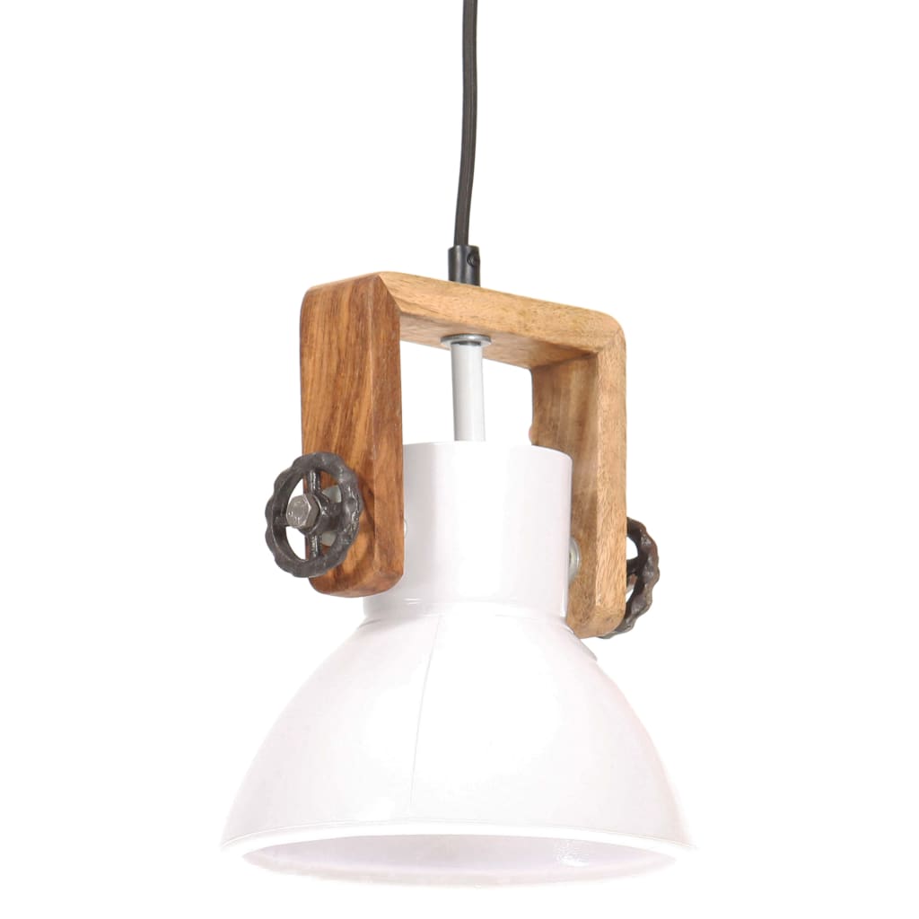 Hanglamp industrieel rond 25 W E27 19 cm wit Lampen | Creëer jouw Trendy Thuis | Gratis bezorgd & Retour | Trendy.nl