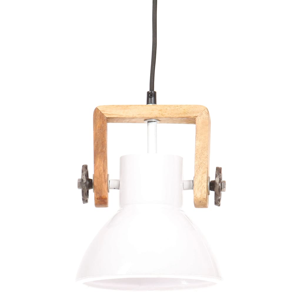 Hanglamp industrieel rond 25 W E27 19 cm wit Lampen | Creëer jouw Trendy Thuis | Gratis bezorgd & Retour | Trendy.nl