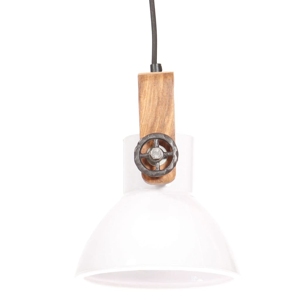 Hanglamp industrieel rond 25 W E27 19 cm wit Lampen | Creëer jouw Trendy Thuis | Gratis bezorgd & Retour | Trendy.nl