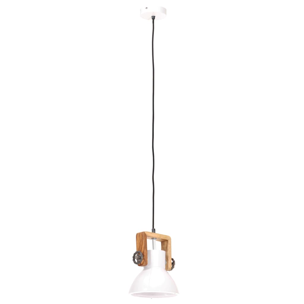 Hanglamp industrieel rond 25 W E27 19 cm wit Lampen | Creëer jouw Trendy Thuis | Gratis bezorgd & Retour | Trendy.nl