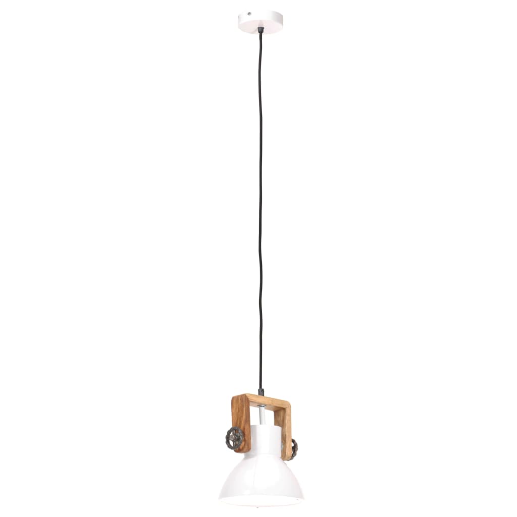 Hanglamp industrieel rond 25 W E27 19 cm wit Lampen | Creëer jouw Trendy Thuis | Gratis bezorgd & Retour | Trendy.nl