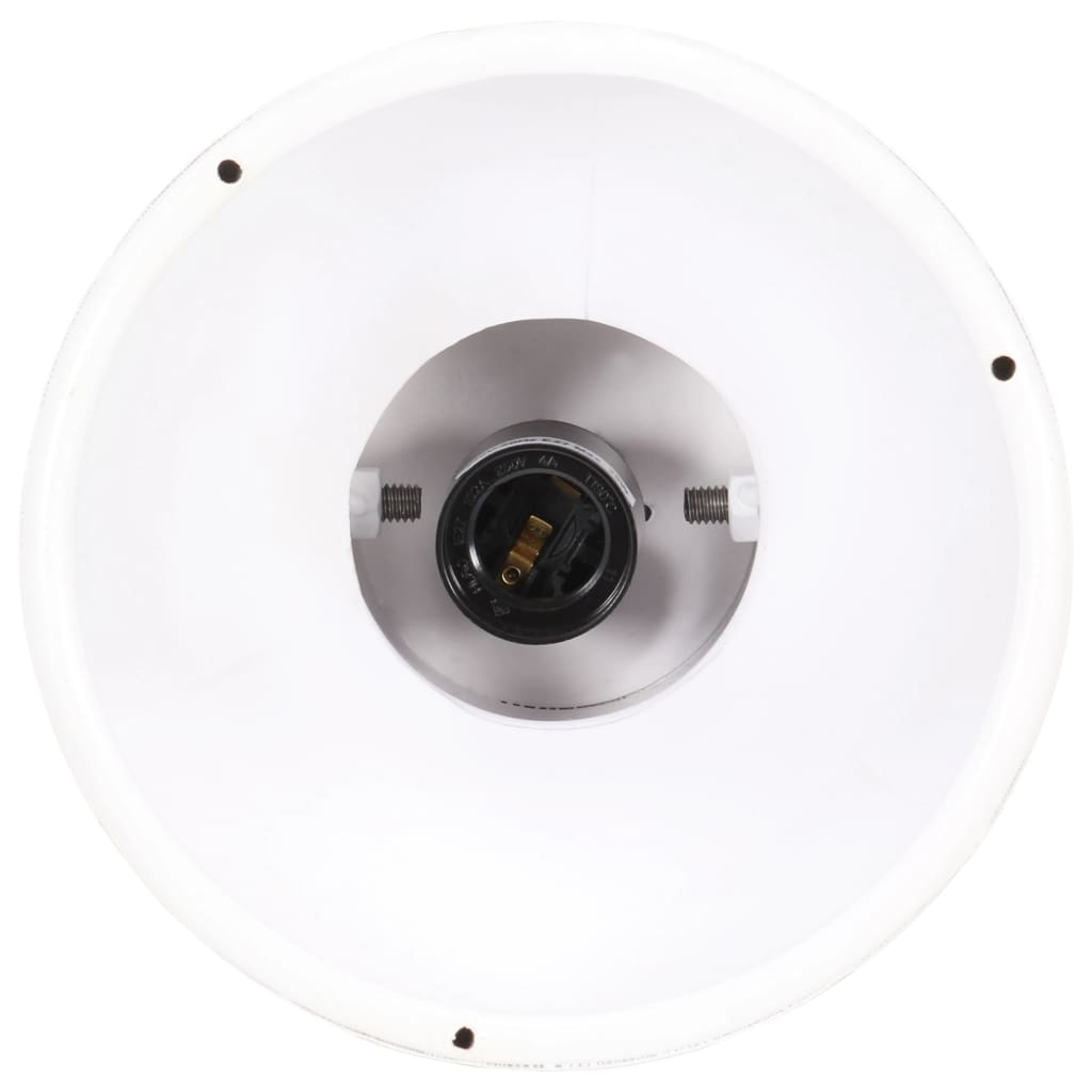 Hanglamp industrieel rond 25 W E27 19 cm wit Lampen | Creëer jouw Trendy Thuis | Gratis bezorgd & Retour | Trendy.nl