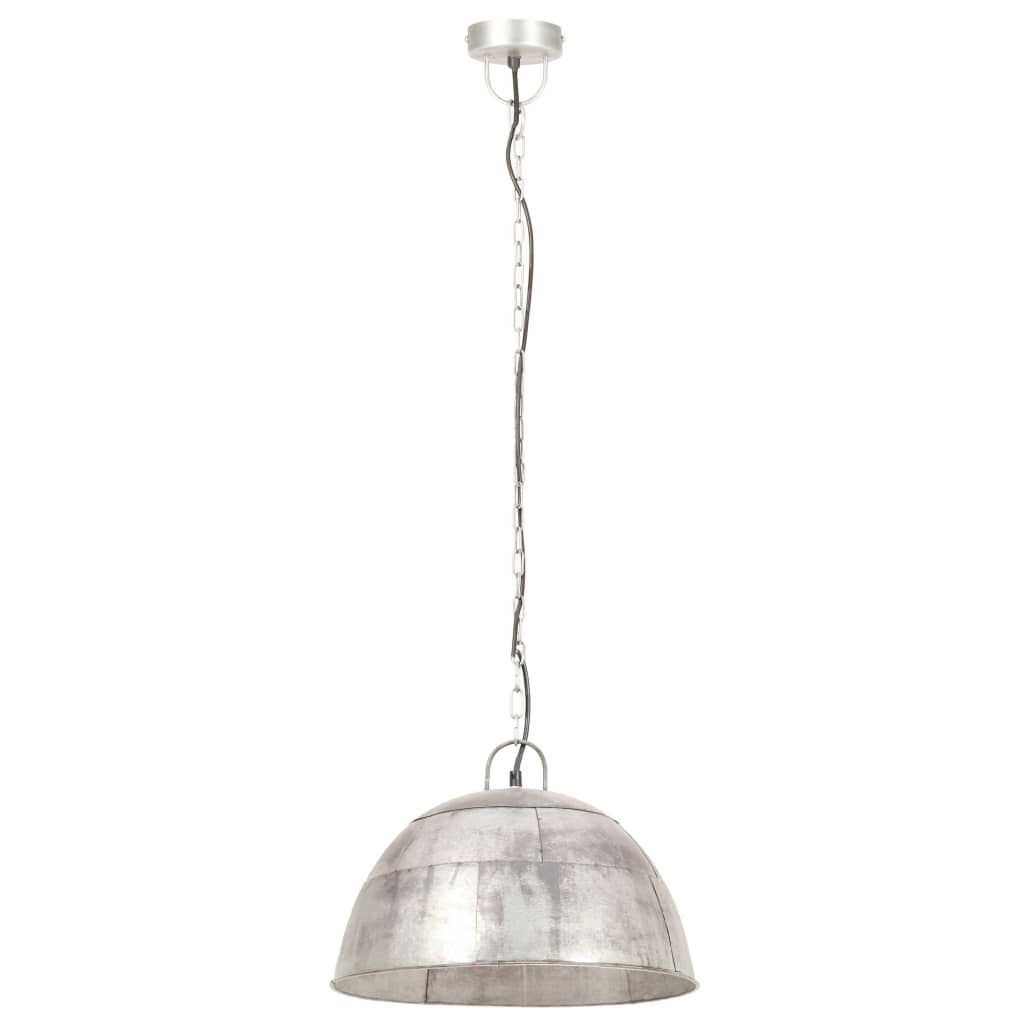 Hanglamp industrieel vintage rond 25 W E27 41 cm zilverkleurig Lampen | Creëer jouw Trendy Thuis | Gratis bezorgd & Retour | Trendy.nl