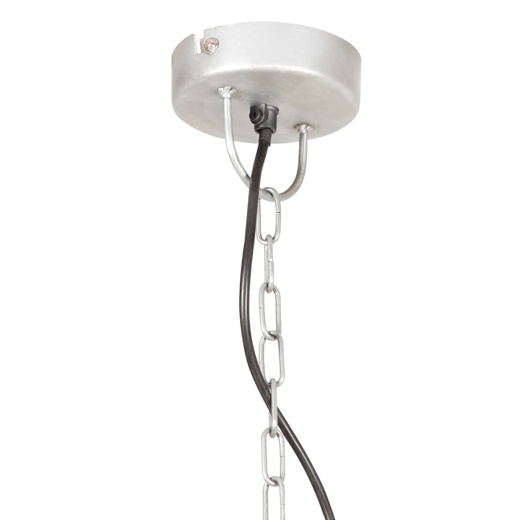 Hanglamp industrieel vintage rond 25 W E27 41 cm zilverkleurig Lampen | Creëer jouw Trendy Thuis | Gratis bezorgd & Retour | Trendy.nl