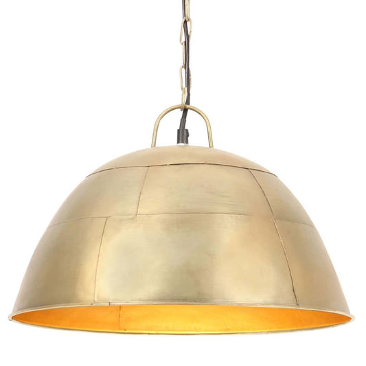 Hanglamp industrieel vintage rond 25 W E27 41 cm messingkleurig Lampen | Creëer jouw Trendy Thuis | Gratis bezorgd & Retour | Trendy.nl