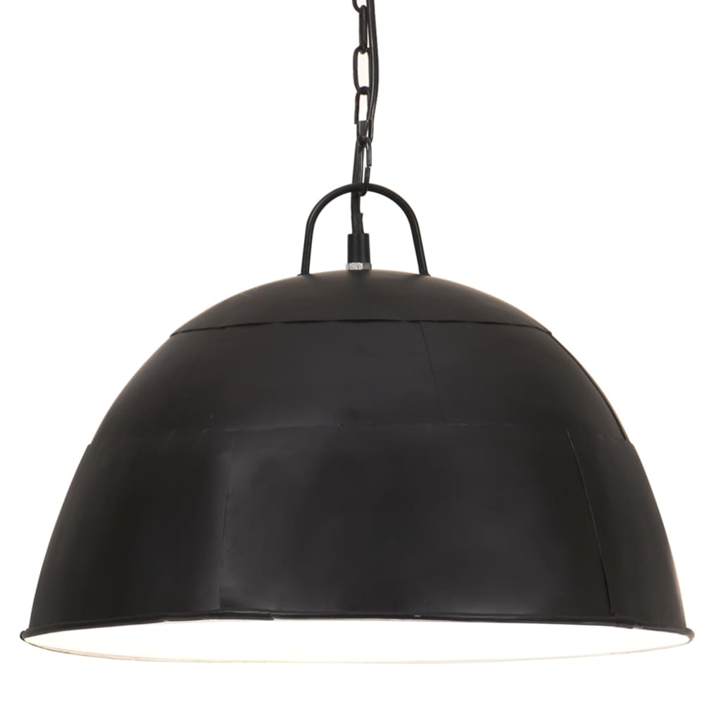 Hanglamp industrieel vintage rond 25 W E27 41 cm zwart Lampen | Creëer jouw Trendy Thuis | Gratis bezorgd & Retour | Trendy.nl